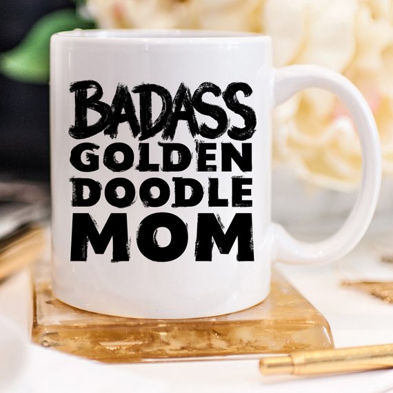 Mug - Badass Goldendoodle MOM -