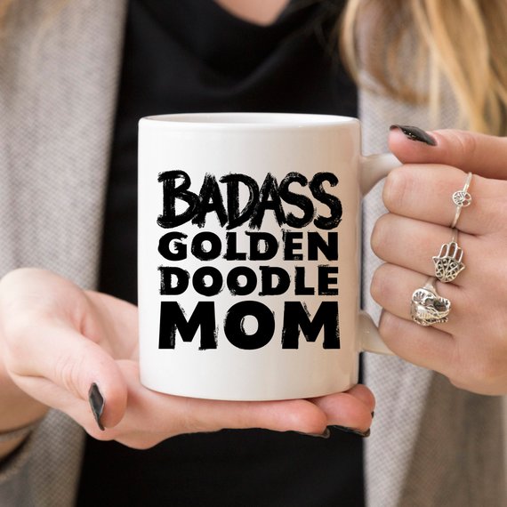 Mug - Badass Goldendoodle MOM -