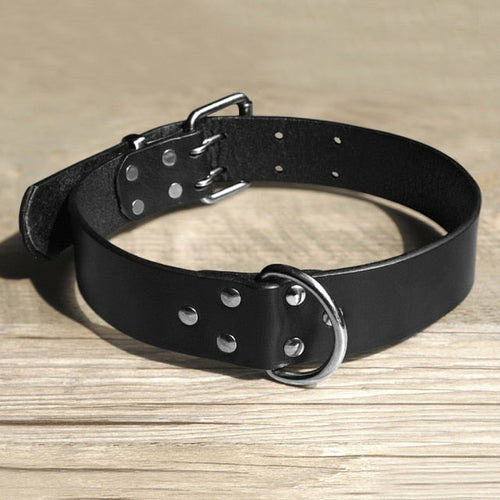 Genuine Leather Dogs Collar Pet